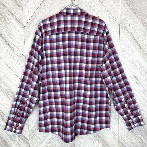 UNTUCKit Long Sleeve Shirt Mens Size XXL 2XL Stever Hill Slim Fit Check Plaid - Picture 5 of 5